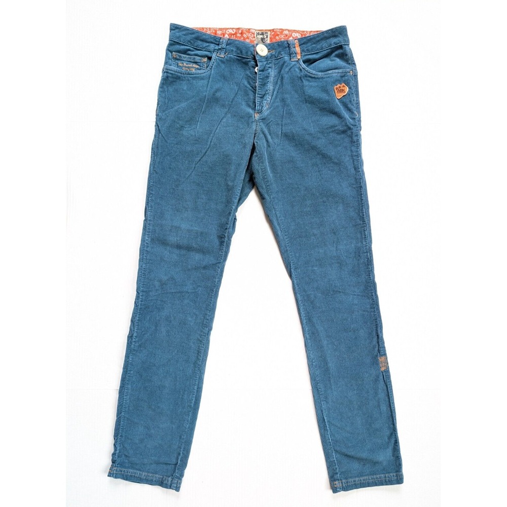 ABK Urban Yoda Velvet Pants Mens‎ Large Blue Corduroy Outdoors Petrol Marine
